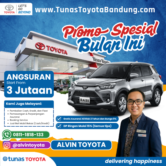 Promo Spesial Toyota Raize 2026 - Dealer Tunas Toyota Kiaracondong, Bandung