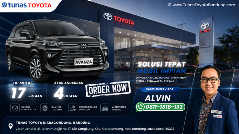 Promo Toyota Avanza DP 17 Jutaan - Dealer Tunas Toyota Bandung Kiaracondong