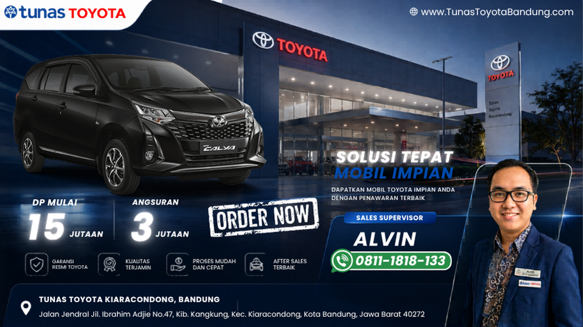 Promo Toyota Calya DP 15 Jutaan - Dealer Tunas Toyota Bandung Kiaracondong