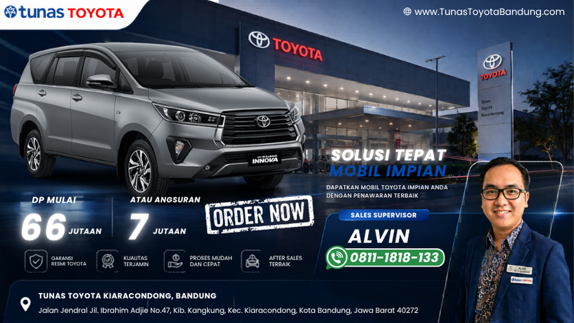 Promo Toyota Innova Reborn DP 66 Jutaan - Dealer Tunas Toyota Bandung Kiaracondong