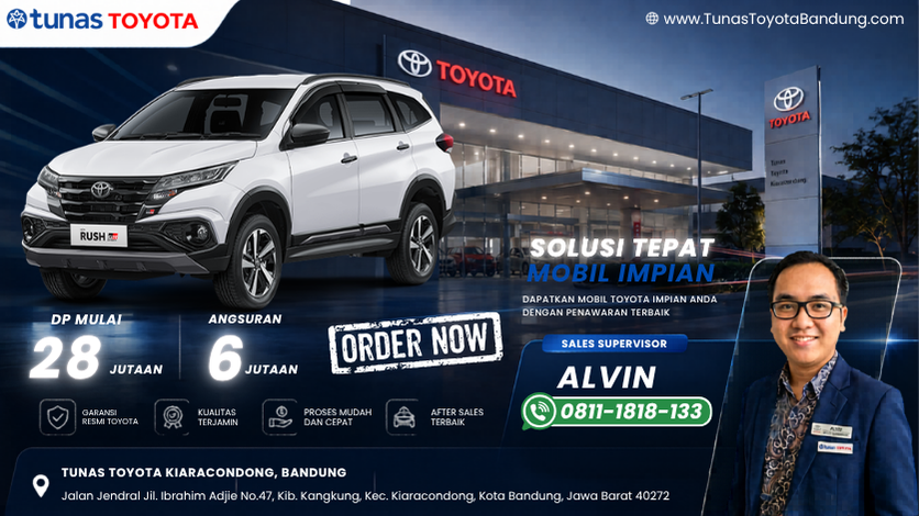 Promo Toyota Rush DP 28 Jutaan - Dealer Tunas Toyota Bandung Kiaracondong