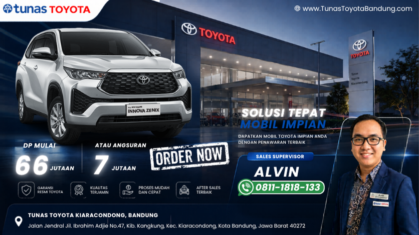 Promo Toyota Zenix DP 66 Jutaan - Dealer Tunas Toyota Bandung Kiaracondong